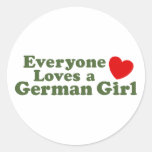 German Girl Sticker