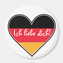 German - I love you Magnet