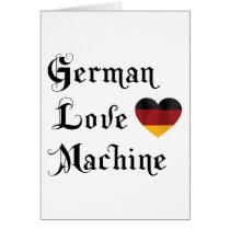 German Love Machine Greeting Cards