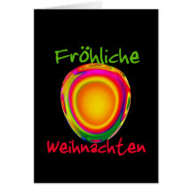 GERMAN Merry Christmas Greeting Cards