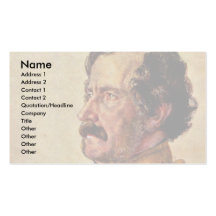 German Minister Of State Baron Schleinitz Business Card Template