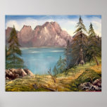german mountains oil painting poster print