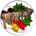 German Pinscher Christmas Gifts Ornament photo sculptures