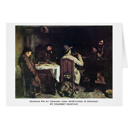 German Pm At Ornans (Une Après-Dine Ã Ornans) Greeting Cards