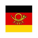 German Post Minister, Germany flag photo sculptures