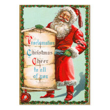 German Santa Christmas Name Tags Business Card Template