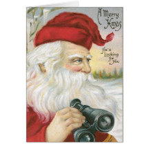 German Santa Vintage Christmas Cards