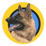 GERMAN SHEPARD BLUE DOG stickers