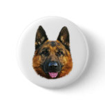German Shepherd Alsatian K-9 Dog buttons