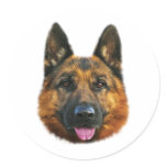 German Shepherd Alsatian K-9 Dog stickers