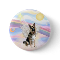 German Shepherd Angel (3) Pinback Button