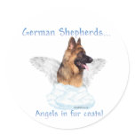 German Shepherd Angel Sticker