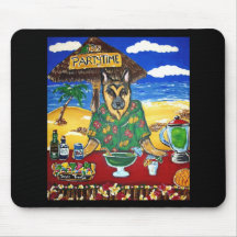 German Shepherd Bartender Mouse Pad