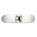 German Shepherd beach stand tongue out Skate Deck