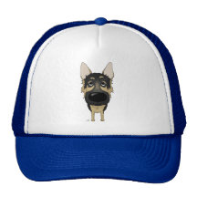 German Shepherd - Big Nose and Butt Trucker Hats