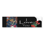 German Shepherd Biker Valentine bumper stickers