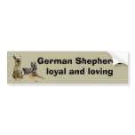 German Shepherd Buddies Bumper Sticker bumper stickers