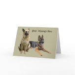 German Shepherd Buddies Greeting Card