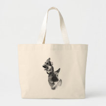 German Shepherd Charcoal 2 Tote Bags