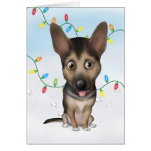 German Shepherd Christmas Cards