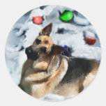 German Shepherd Christmas Gifts Sticker