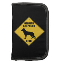 German Shepherd Crossing (XING) Sign Folio Planners
