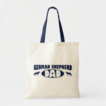 German Shepherd Dad Canvas Bags
