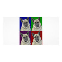 German Shepherd Dark Collage Photo Greeting Card