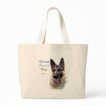 German Shepherd Dog Best Friend 2 Tote Bags