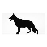 German Shepherd Dog black photo cards