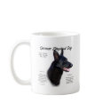 German Shepherd Dog (blk) History Design mugs