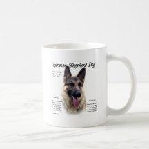 German Shepherd Dog History Design Coffee Mugs