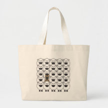 German Shepherd Dog in the Sheep Canvas Bags