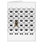 German Shepherd Dog in the Sheep Card