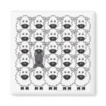 German Shepherd Dog in the Sheep Magnet