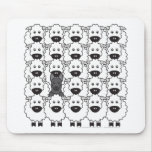 German Shepherd Dog in the Sheep Mouse Pads