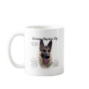 German Shepherd Dog (sable) History Design mugs