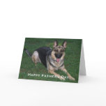 German Shepherd: Fathers Day Card