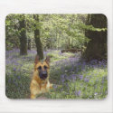 German Shepherd Forest Mousepad