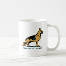 German Shepherd Friend Mugs