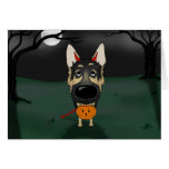 German Shepherd Halloween Greeting Cards