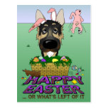German Shepherd Happy Easter Post Cards