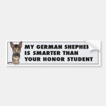 German Shepherd Honour Bumper Stickers