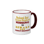 German Shepherd & Husband Missing Reward For Germa Mugs