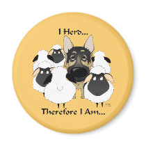 German Shepherd - I Herd...Therefore I Am Magnet
