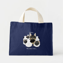 German Shepherd - I Herd...Therefore I Am Tote Bag