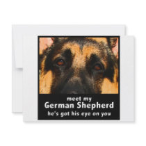 German Shepherd Custom Invitations