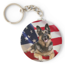 German Shepherd Keychain