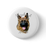 German Shepherd (longhair) Mum 2 buttons