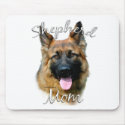 German Shepherd (longhair) Mum 2 mousepads